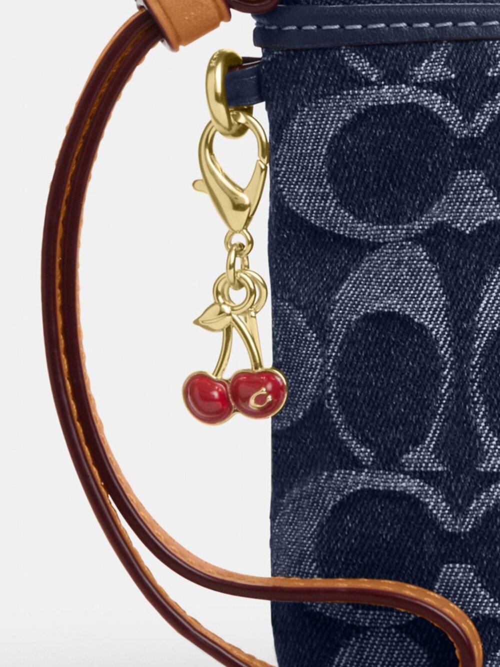 Coach Outlet Corner Zip Wristlet In Signature Denim, Never Opened